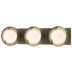 Brooklyn Double Shade Straight Bathroom Vanity Light - Soft Gold / Sterling