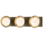 Brooklyn Double Shade Straight Bathroom Vanity Light - Soft Gold / Modern Brass