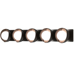 Brooklyn Double Shade Straight Bathroom Vanity Light - Oil Rubbed Bronze / Oil Rubbed Bronze