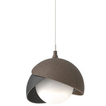 Brooklyn Double Shade Pendant - Bronze / Black