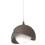 Brooklyn Double Shade Pendant - Bronze / Natural Iron