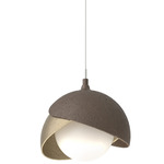 Brooklyn Double Shade Pendant - Bronze / Soft Gold