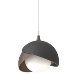 Brooklyn Double Shade Pendant - Black / Bronze