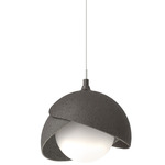 Brooklyn Double Shade Pendant - Oil Rubbed Bronze / Natural Iron