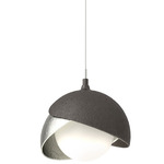 Brooklyn Double Shade Pendant - Oil Rubbed Bronze / Sterling