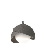 Brooklyn Double Shade Pendant - Natural Iron / Dark Smoke