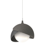 Brooklyn Double Shade Pendant - Natural Iron / Black