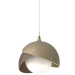 Brooklyn Double Shade Pendant - Soft Gold / Bronze