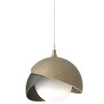 Brooklyn Double Shade Pendant - Soft Gold / Oil Rubbed Bronze