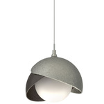 Brooklyn Double Shade Pendant - Sterling / Oil Rubbed Bronze