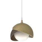 Brooklyn Double Shade Pendant - Modern Brass / Bronze