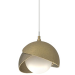 Brooklyn Double Shade Pendant - Modern Brass / Soft Gold