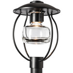 Mason Outdoor Post Light - Coastal Black / Clear