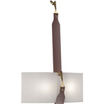 Saratoga Wall Sconce - Antique Brass / Flax