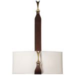 Saratoga Wall Sconce - Antique Brass / Natural Anna
