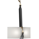 Saratoga Wall Sconce - Antique Brass / Natural Anna