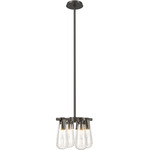 Eos Pendant / Semi Flush Light - Dark Smoke / Clear