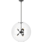 Sfera Pendant - Black / Clear