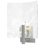 Arc Wall Sconce - Vintage Platinum / White Swirl
