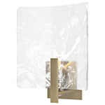 Arc Wall Sconce - Modern Brass / White Swirl