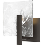 Arc Wall Sconce - Oil Rubbed Bronze / White Swirl
