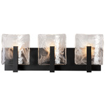 Arc Bathroom Vanity Light - Black / White Swirl