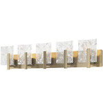 Arc Bathroom Vanity Light - Modern Brass / White Swirl