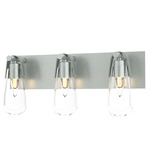 Eos Bathroom Vanity Light - Vintage Platinum / Clear