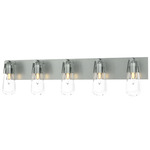 Eos Bathroom Vanity Light - Vintage Platinum / Clear