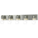 Eos Bathroom Vanity Light - Sterling / Clear