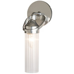 Bow Wall Sconce - Sterling / Clear