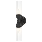 Bow Bathroom Vanity Light - Black / Clear