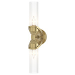Bow Bathroom Vanity Light - Modern Brass / Clear
