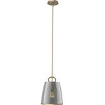 Caliper Pendant - Soft Gold / Smoke