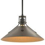 Henry Steel Pendant - Black / Bronze