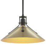 Henry Steel Pendant - Black / Modern Brass