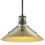 Henry Steel Pendant - Oil Rubbed Bronze / Modern Brass