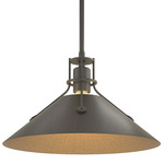 Henry Steel Pendant - Natural Iron / Oil Rubbed Bronze