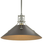 Henry Steel Pendant - Sterling / Oil Rubbed Bronze