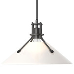 Henry Glass Pendant - Black / Frosted
