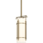 Paralline Mini Pendant - Soft Gold / Opal