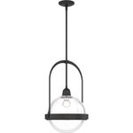 Atlas Globe Pendant - Black / Clear