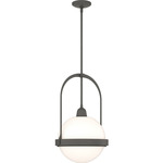 Atlas Globe Pendant - Natural Iron / Opal