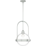 Atlas Globe Pendant - Vintage Platinum / Clear