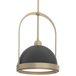 Atlas Pendant - Soft Gold / Black