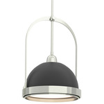 Atlas Pendant - Sterling / Black