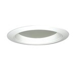 2130 5 inch Regressed Dome Lens Shower Trim - White/ White Baffle
