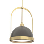Atlas Pendant - Modern Brass / Dark Smoke