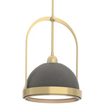 Atlas Pendant - Modern Brass / Natural Iron