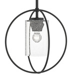 Rhythm Mini Pendant - Black / Seeded Clear